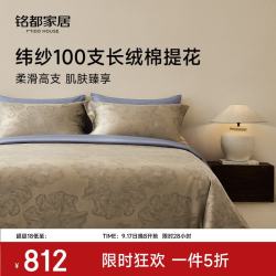 MIDO HOUSE 100支全棉提花四件套 旧梦花痕 1.5m床单款