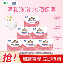 狮王 趣净系列 婴幼儿温和水润香皂 100g*6块