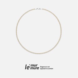 Le' murmure 臻享高奢意式极简美学纯手工18k金撞色复古佰搭项链