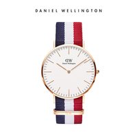 移动端：Daniel Wellington Classic系列 40mm多色织纹男士石英手表