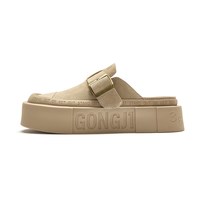 移动端：gongji 厚底 女士半拖鞋