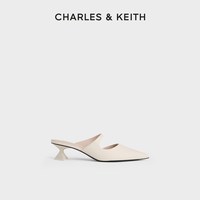 CHARLES & KEITH 时尚尖头粗跟 女士穆勒拖鞋