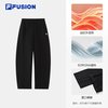 FILA FUSION斐乐潮牌针织长裤26秋季新款休闲裤女款弯刀裤阔腿裤
