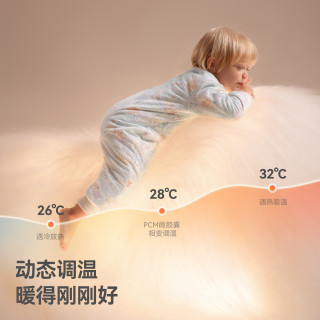 贝肽斯 胎脂皮婴儿衣服新生儿秋冬婴儿连体衣夹棉宝宝哈衣连体衣爬服 万物丛生-恒温 52cm