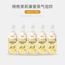 MAXX 杨桃茉莉康普茶气泡碳酸茶饮料整箱 500ml*5瓶