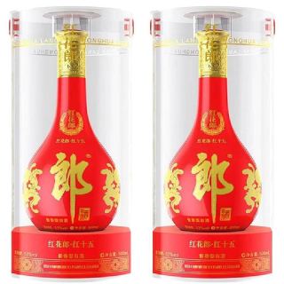 淘金币616.71元、今日必买：郎酒 红花郎15 53度 酱香型白酒 500ml*2瓶 礼盒装