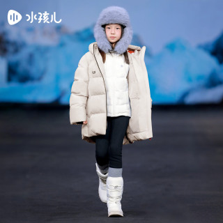 水孩儿 三防羽绒服 云母灰 170cm 儿童外套
