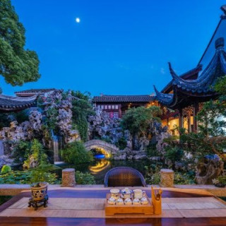 花筑奢·苏州墨客园(平江路历史街区店) 述古堂1间夜
