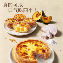 小黄象 芋泥南瓜蛋挞礼盒350g*2盒