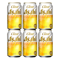 Asahi朝日 CLEAR清爽啤酒 350ml*6罐