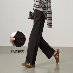ESE-Y 高腰阔腿牛仔裤女秋26新款高弹九分宽直筒裤