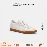 COACH 秋季男士男鞋ELLIS轻便休闲百搭运动鞋系带德训鞋男女同款 亮白色 44