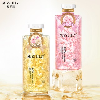 Miss Lilly misslilly蜜斯莉香氛花瓣沐浴露樱花玫瑰沐浴乳泡沫花香持久留香248ml