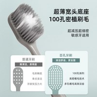 fresh talk 宽头护理牙刷软毛成人深度清洁大头刷100束男女情侣款