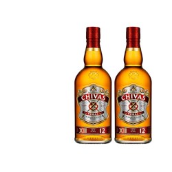 芝华士12年 1000ml*2组合装 苏格兰威士忌 海外直供 原装正品洋酒