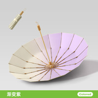 温诗欧 彩胶16骨晴雨两用防晒伞