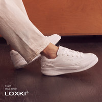 LOXKI 男鞋小白鞋男秋冬款板鞋日常通勤轻量化男士休闲鞋