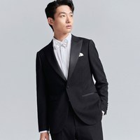 报喜鸟 男士西服套装 双开衩 黑色 L 175/96A