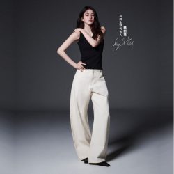 韩国早秋女CurvedPants弯刀裤