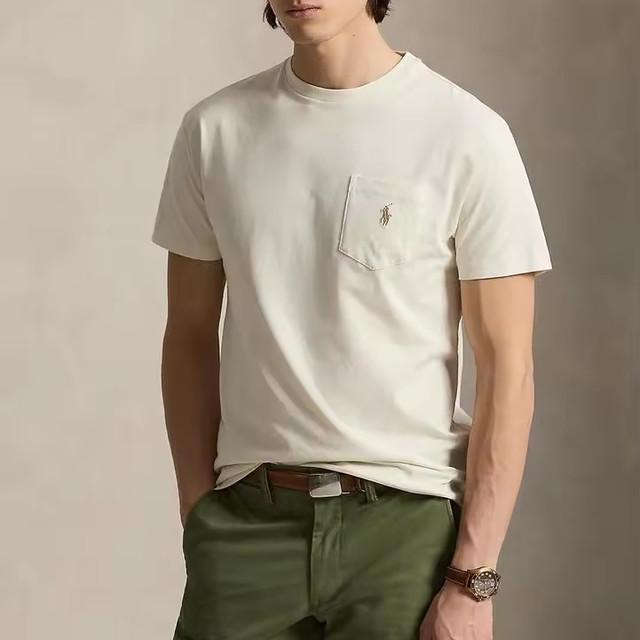 限新用户、经典款：RALPH LAUREN Classic Fit Jersey Pocket 男士棉质T恤 多色可选