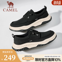 骆驼 帆布鞋男  G15S136025 黑色 42