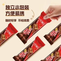 雀巢 脆脆鲨 休闲零食 威化饼干 巧克力味250g办公室早餐下午茶点心