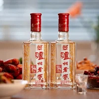 淘金币98元：泸州老窖 六年窖头曲 52度 浓香型白酒 500ml*2瓶