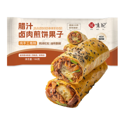 悦味纪 手工腊汁卤肉煎饼果子150g*4包
