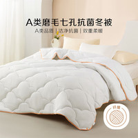 水星家纺 被芯A类|七孔透气纤维 冬被 150cm×210cm