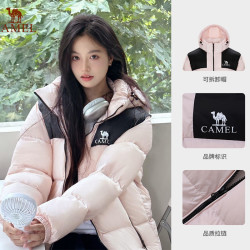 骆驼 户外羽绒服男女同款加厚保暖面包服A33CAPN163E