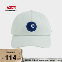 VANS 官方 男女情侣缝制帽趣味LOGO鸭舌帽遮阳帽 薄荷绿 均码头围:57cm