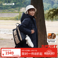 乐飞叶 户外羽绒服女 鹅绒防泼水防风透湿中长款防寒服 LFJU4DH68 黑色BK M (38) 165/84A
