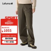 乐飞叶 防泼水耐磨软壳长裤子女百搭宽松休闲弯刀裤LFPA6CL95