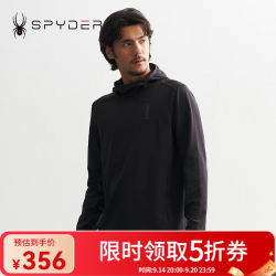 SPYDER 秋冬新品男MOUNTAIN LIFE舒适保暖休闲运动长袖T恤24CF429M 黑色 S