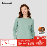 乐飞叶 卫衣女 户外秋冬生物基环保圆领套头上衣 LFTS4CW61 雾绿色MG 42 (175/92A)