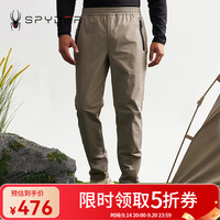 SPYDER 蜘蛛秋冬男士MOUNTAIN LIFE弹力舒适休闲软壳长裤子24CF503M 板岩灰 L