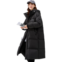 雪中飞 女士羽绒服 黑色 S 155/80A