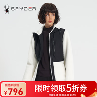 SPYDER 新品女子URBAN LIFE秋冬夹克时尚加绒外套休闲上衣23CF212W 米白色 S