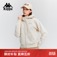 卡帕 背靠背运动外套女2025新款秋季休闲连帽针织开身帽衫潮