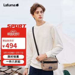 乐飞叶 圆领上衣男 户外春季华夫格卫衣套头 LMTS4AW61