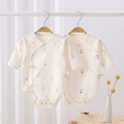 婧麒 婴幼儿外出服包屁衣春秋纯棉无骨连体衣哈衣