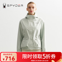 SPYDER 秋冬新品女子MOUNTAIN LIFE 舒适保暖休闲夹克外套24CF106W 冰谷青 S