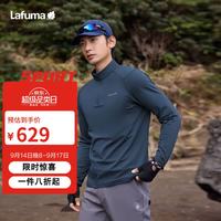 乐飞叶 长袖T恤男户外舒适运动半拉链时尚打底上衣LMTS5CL61