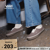 VANS 官方 Authentic轻便透气男鞋女鞋帆布鞋 灰色 34.5
