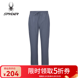 SPYDER 蜘蛛春夏男士TRAINING舒适运动宽松休闲直筒长裤24XS501M 深灰色 L