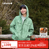 乐飞叶 夹克女 户外春秋防泼水防风连帽休闲外套 LFJA5AF28 棕榈色OG 165/84A（38）