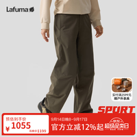 乐飞叶 宽松防泼水Cordura耐磨长 裤子女百搭休闲弯刀裤LFPA6CL95 栗棕色DW 40 170/74A