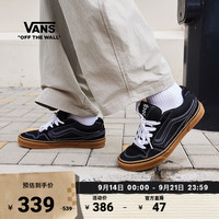 VANS 官方 MN Caldrone黑色牛筋底美式复古胖胖鞋男鞋板鞋 黑色 42