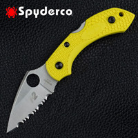 SPYDERCO 美国进口spyderco蜘蛛C28系列蜻蜓户外轻量便携EDC迷你随身折叠刀 C28  SYL2