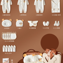 迪士尼 婴儿礼盒套装新生儿衣服初生宝宝满月出生见面礼物用品高档